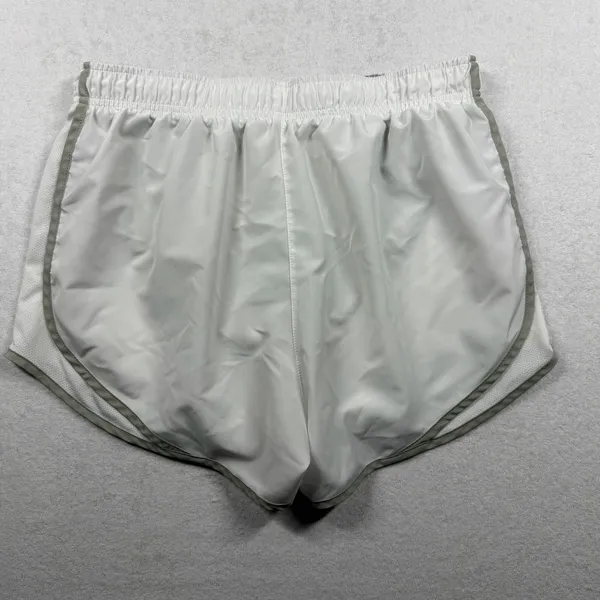 Nike Tempo Dri-FIT Running Shorts Women’s Large White Gray Lined Athletic - Image 2