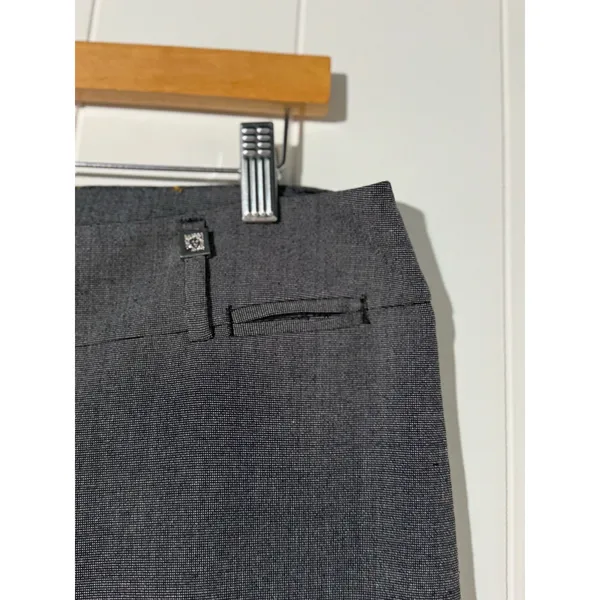 Anne Klein Pants Womens 8 Charcoal Gray Bootcut Stretch Dress Trousers - Image 4