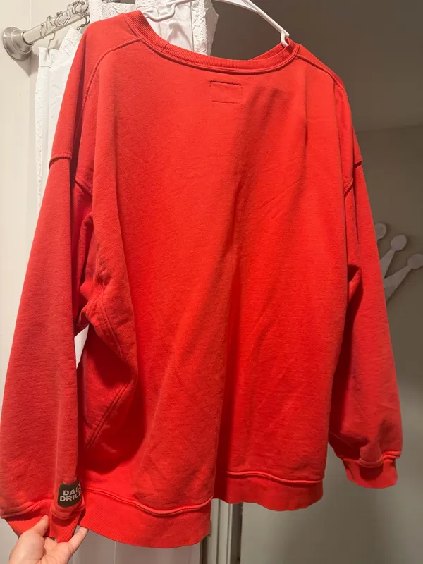 Red Daily Drills Crewneck Oversized - Image 2