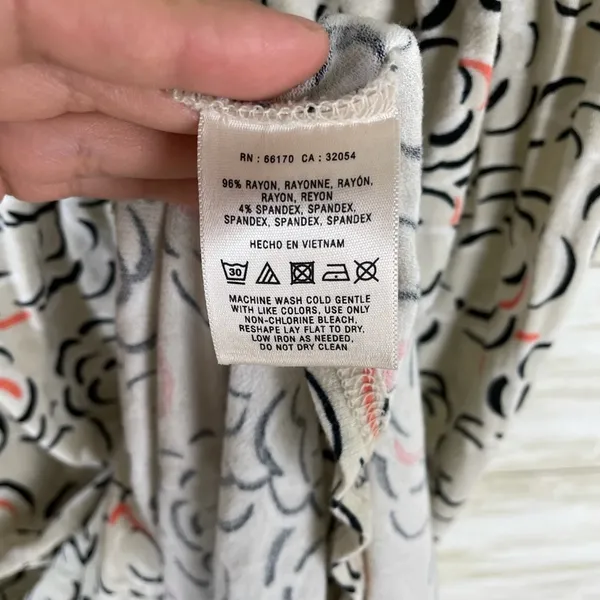 Anthropologie Deletta Cloud Rose Print Ruched Midi Dress - Image 5