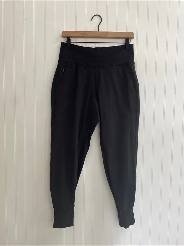 ATHLETA Venice Jogger Pants Travel Athleisure Yoga in Black Size S - Image 2
