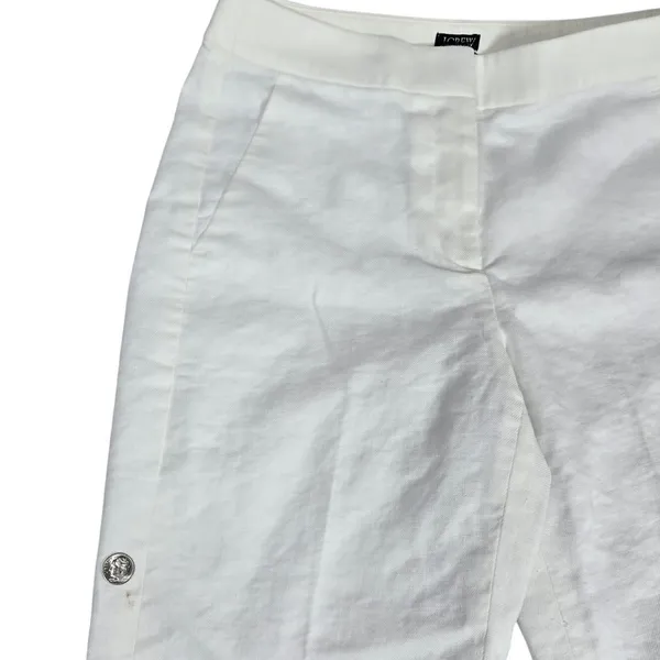J. Crew Kate straight-leg pant in stretch linen blend White 2 BF407‎ - Image 8