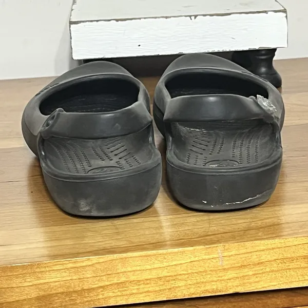 Crocs Size 9 Jayna Black Slingback Flat Slip On Shoes Sandals‎ Croslite Ballet - Image 7