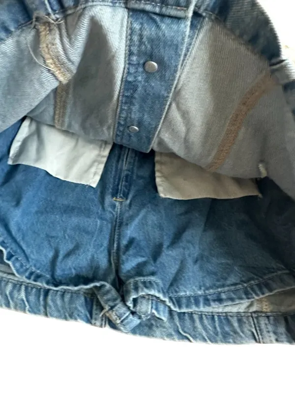 FREE PEOPLE Light Blue We The Free Denim Skort Size 27 NEW NWT - Image 6