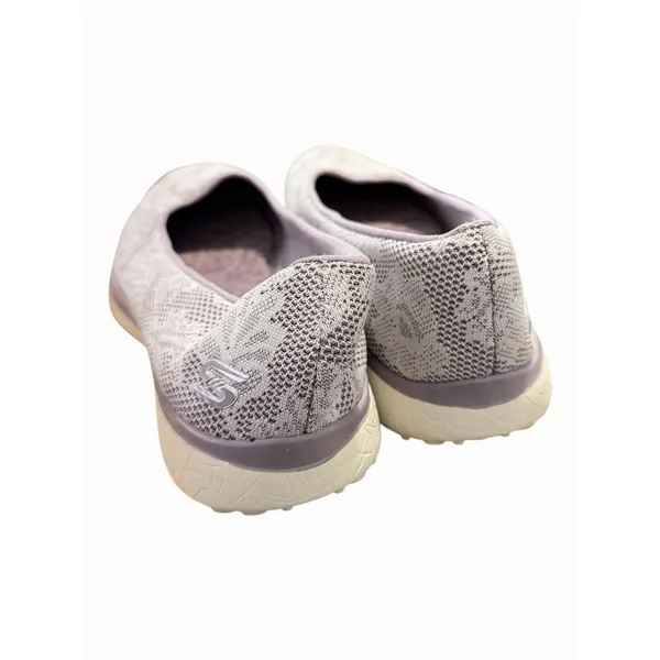 Skechers Memory Foam Women Floral Knit SlipOn Ballet Flats Comfort Lavender Grey - Image 2