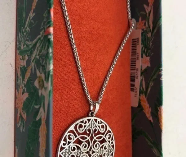 NWT Lucky brand silver pendant tassel necklace - Image 5