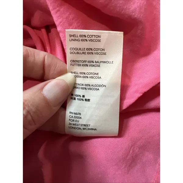 Bloomingprint Anthropologie Pink Floral Block Print Tiered Midi Skirt Boho - Image 7
