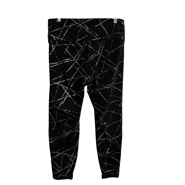 Zyia Active Black Geometric Print Leggings Women Size 12 High‎ Waisted - Image 6