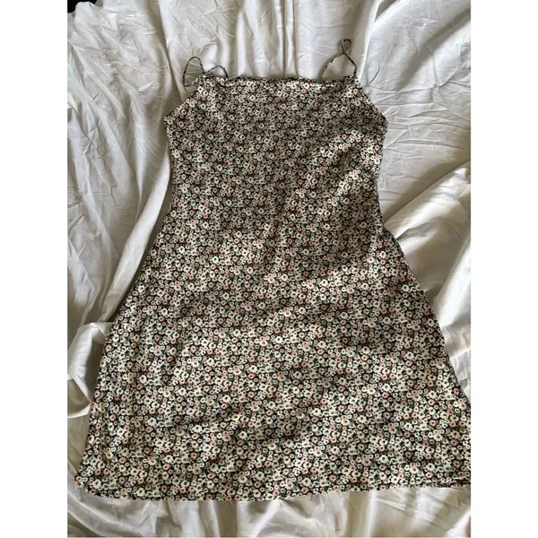 Abercrombie & Fitch Black Floral Mini Dress - Image 3