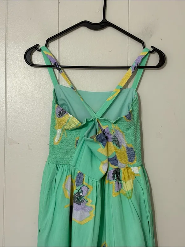 Corey Lynn Calter Sketchbook Floral Midi Dress SP Anthropologie Green Boho - Image 12