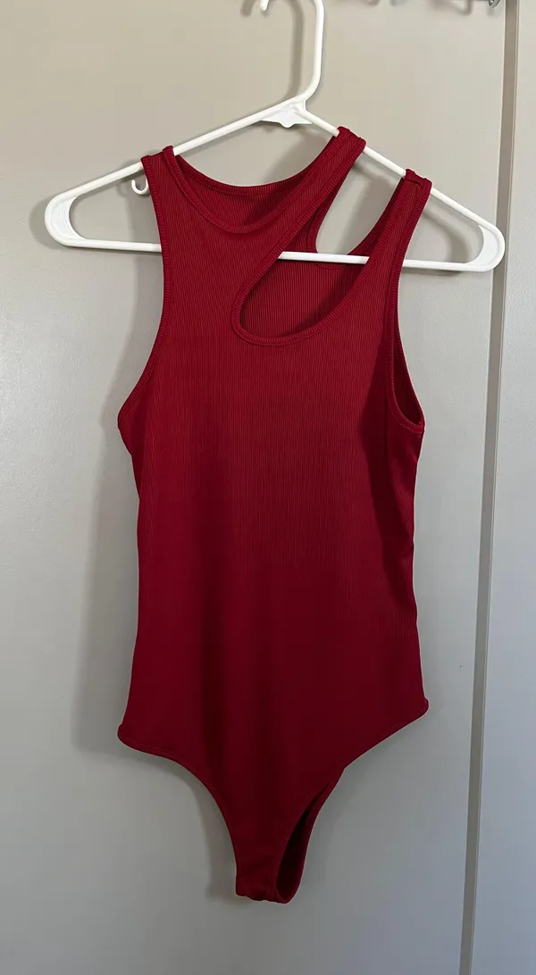 Wine Colored Bodysuit - Image 3
