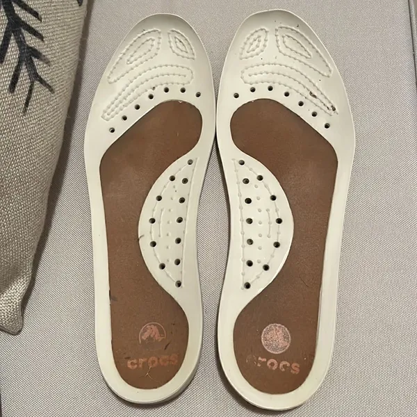 Crocs Brown Leather Deck Shoe Women’s Size 8 - Image 5