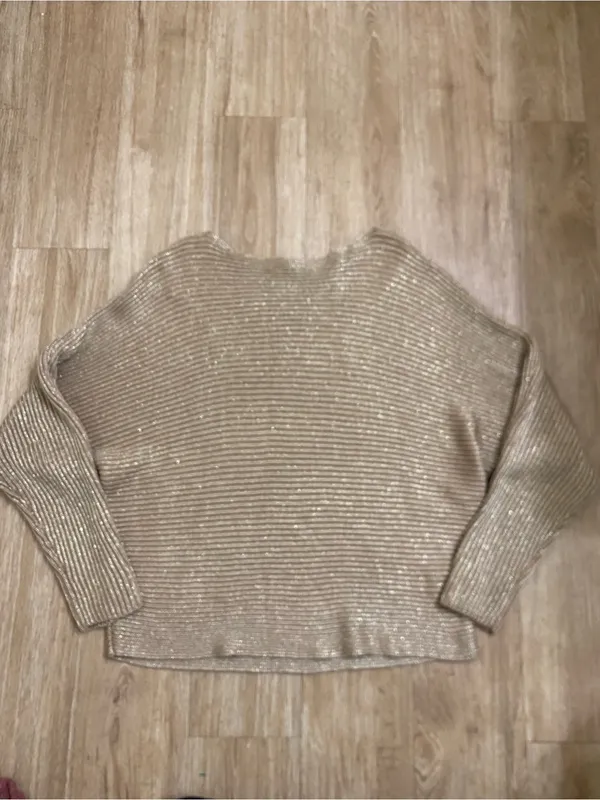 Ralph Lauren Tan Ribbed Boatneck Sweater - Image 2