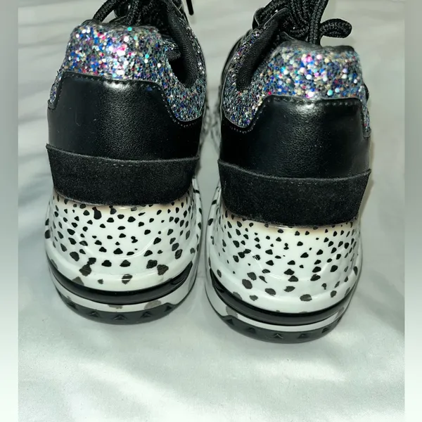 Steve Madden Barra-G platform fashion sneakers Stylish Black and Multicolor - Image 4