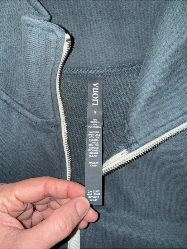 Vuori‎ Sedona Half Zip sweatshirt size Small - Image 5