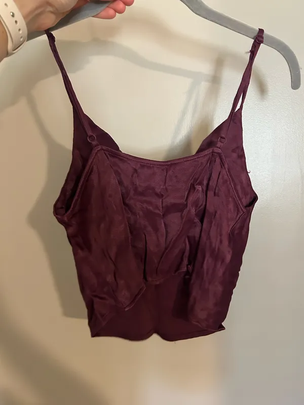 Zara Cowl Neck Satin Tank - Image 3