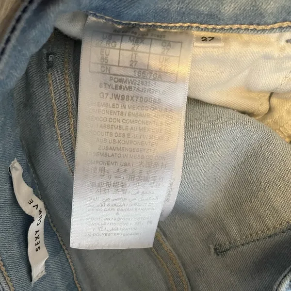 GUESS Sexy Curve Skinny Jeans Size 27 - Image 7