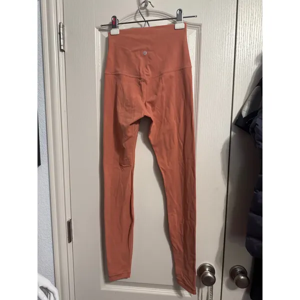 Lululemon Align High Rise Pant Nulu Yoga Leggings Athleisure Pink‎ Savannah - Image 3