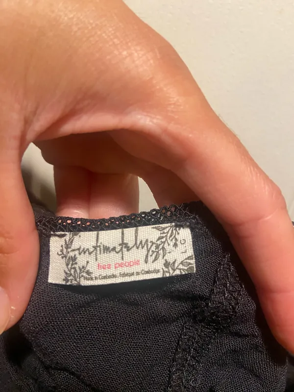 Free People Crop Top Black - Image 2