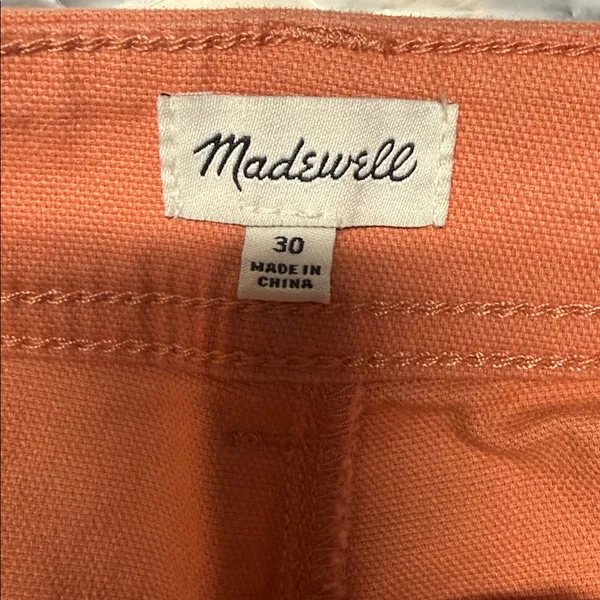 Madewell Slim Emmett Wide Leg‎ Crop Jeans Peach Size 30 Women's - Image 5