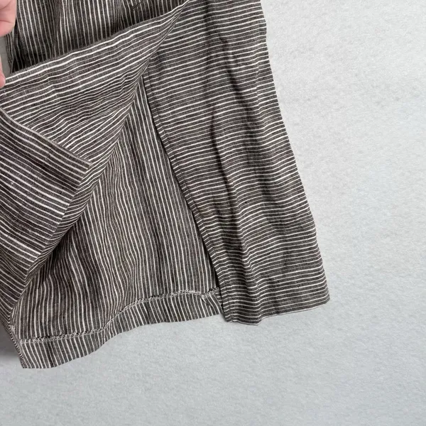 Anthropologie Ett Twa Pants Womens‎ 0 Brown White Wide Leg Striped Sailor Linen - Image 4