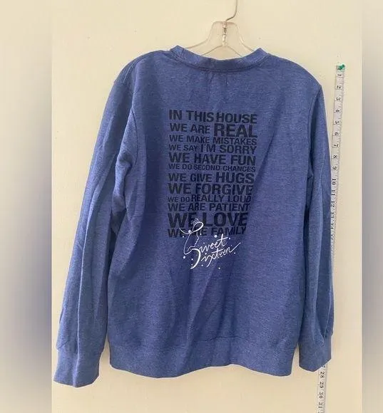 Anvil sweat shirt with family quote in-print - Image 2