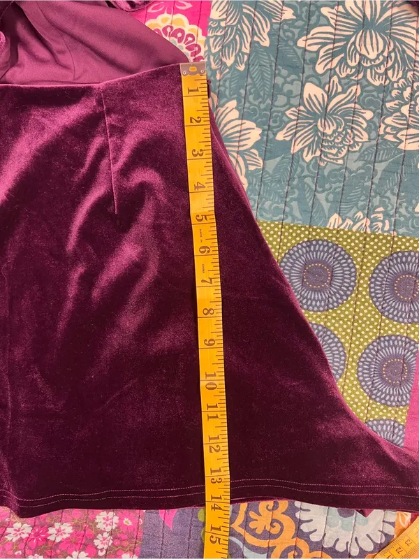 Lulu's Feeling Cheery Purple Velvet Long Sleeve Tie-Back Romper - Image 10
