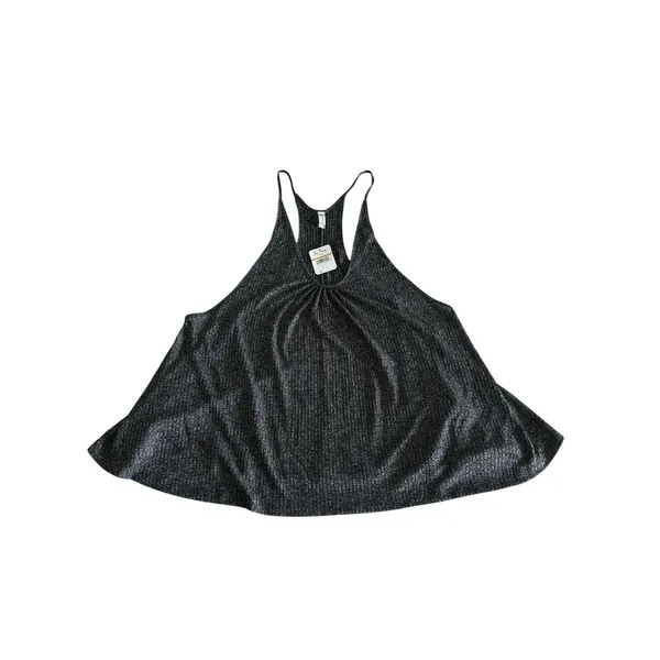 Free People Intimately NWT Wear Me Now Racer Back Tank Gray Size Small Ribbed - Image 3