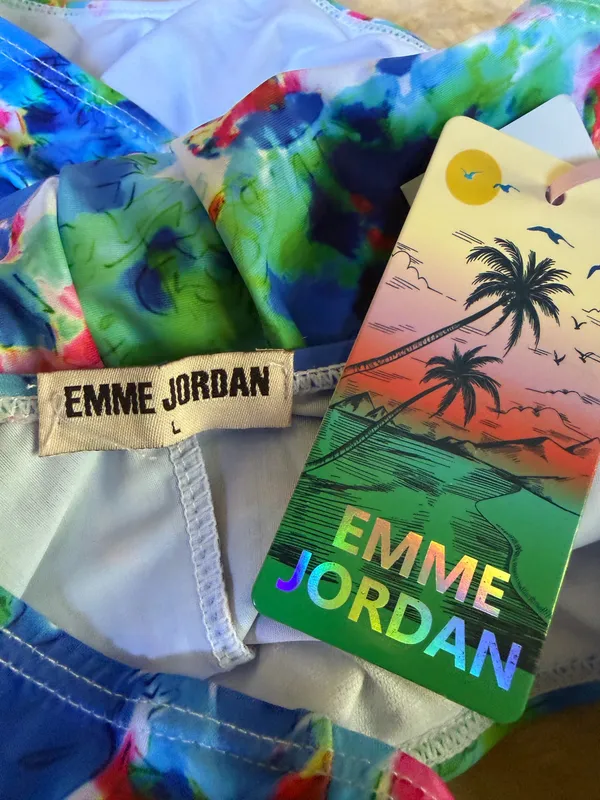 Emme Jordan Womens 'Always Awesome' One-Piece Swimsuit Colorful - Image 8