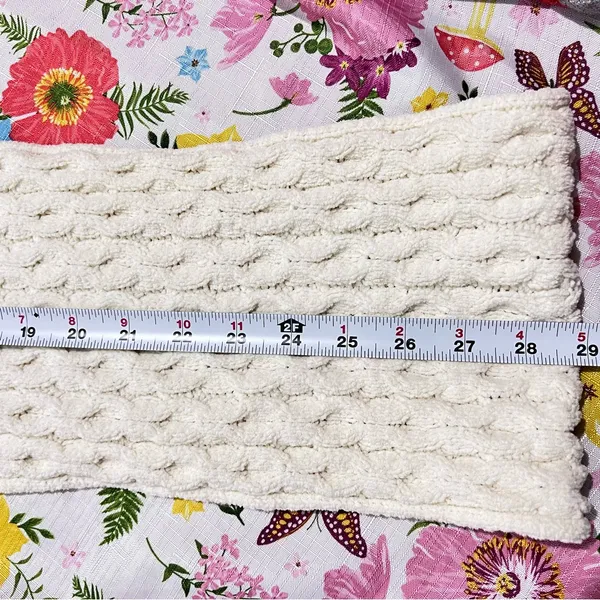 J.jill scarf ivory fluffy knit: :Box 0W3: - Image 9
