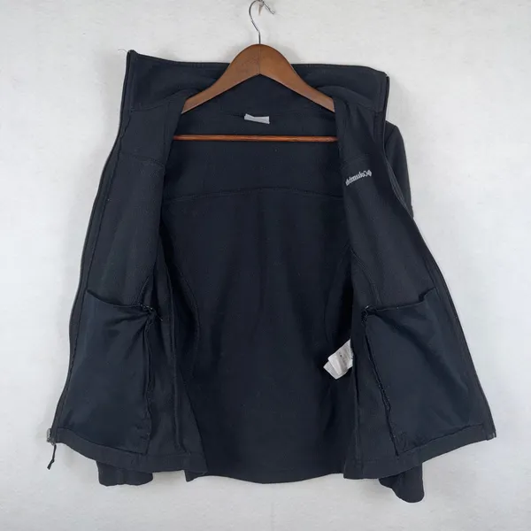Columbia Fast Trek II Fleece Jacket Women Small Black Full Zip Soft Gorpcore - Image 5