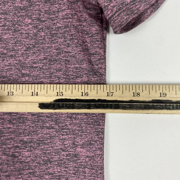 Nike‎ Dri-FIT Shirt Womens Small Pink Purple Heathered Scoop Neck Running Tee - Image 6