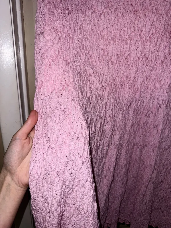 Pink textured maxi skirt Size M - Image 4