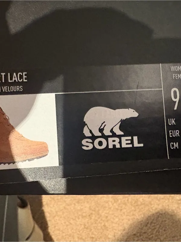 Sorel Evie Sport Lace Tan Suede Boots Size US 9.5 - Image 4