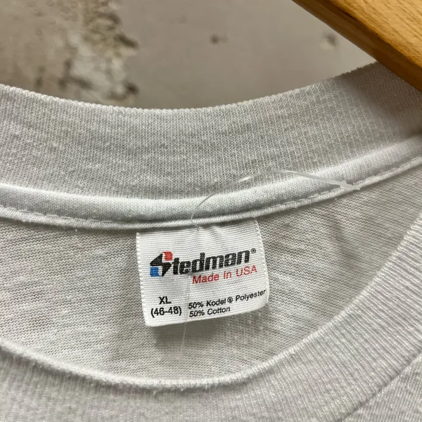 Super Bowl XXII Redskins Broncos Vintage 1987 80s White Single Stitch T-Shirt XL - Image 4