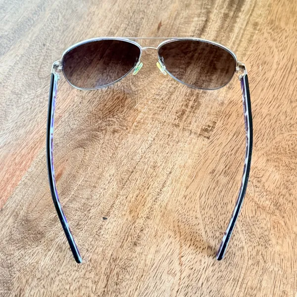 Kate Spade Dalia 2/S Aviator Sunglasses Womens Silver Purple‎ Gradient - Image 2