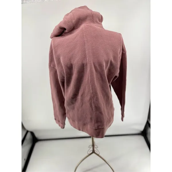 Zara New York 5th Ave Ribbed Hoodie Size M Pink - Image 8