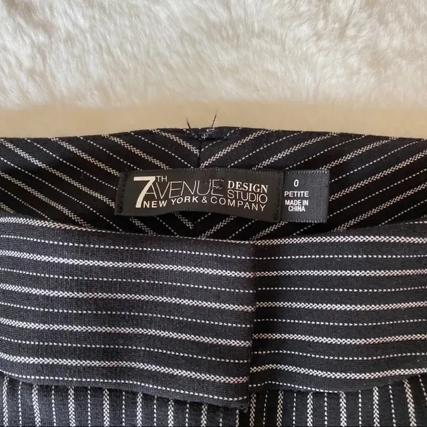 New York & Company Pinstriped Skinny Crop‎ Pant - Image 3