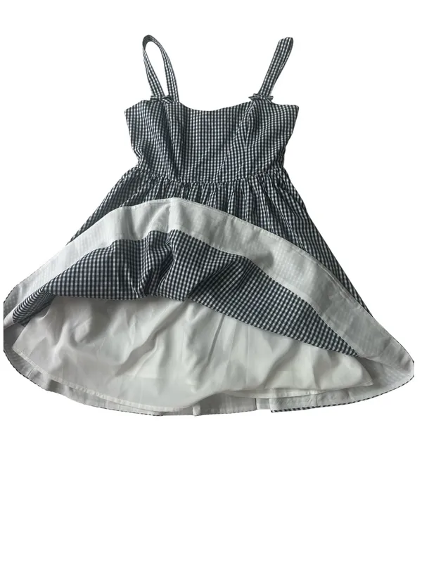 Altar’d State black and white gingham mini dress with delicate bow details - Image 8
