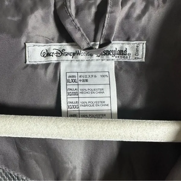 Walt Disney World Disneyland Resort Park XL/XXL Windbreaker Jacket Gray 1/4 Zip - Image 8