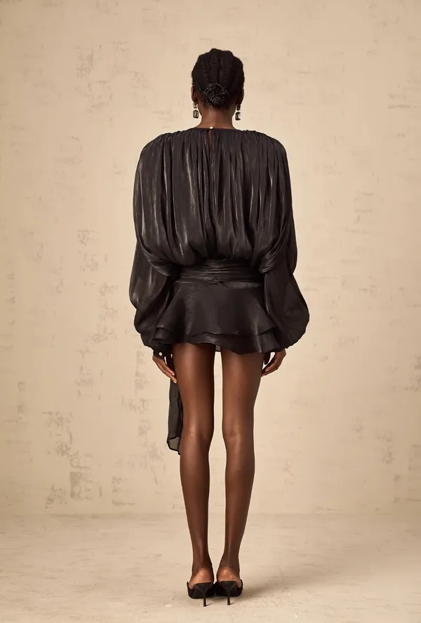 Miss Rosier Mini Dress Black Size XS - Image 2