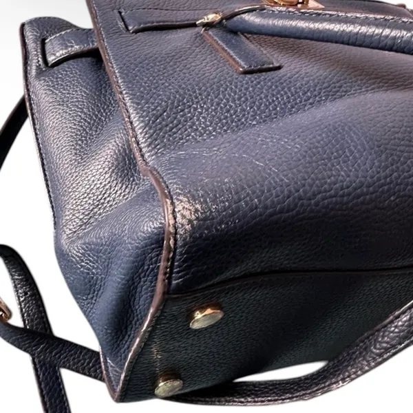 Michael Kors Traveler Satchel in Navy Pebbled Leather - Image 5