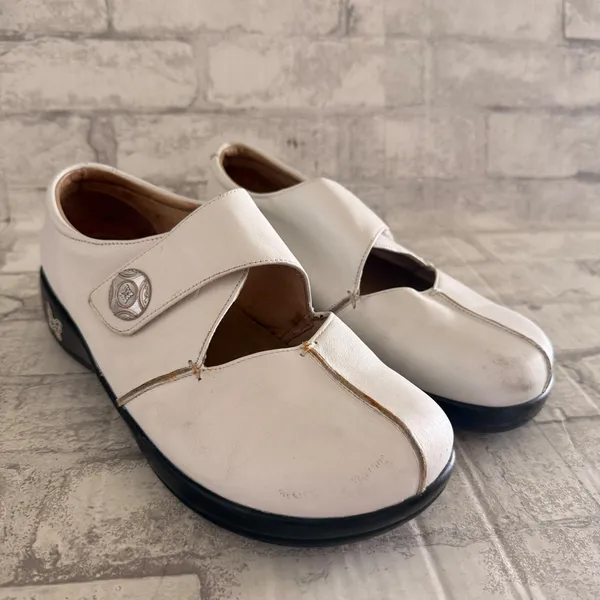 Alegria Kai 600 White Leather Mary Jane Orthopedic Clinical Nurse Comfort 39 (9) - Image 4