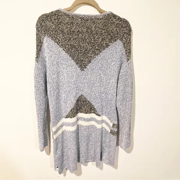 One x One Teaspoon Medium Blue Snow Drift Long Sleeve Sweater‎ Dress - Image 7
