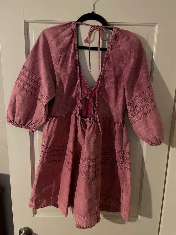 Free People Sweet Surrender Rose Denim Dress - Image 2