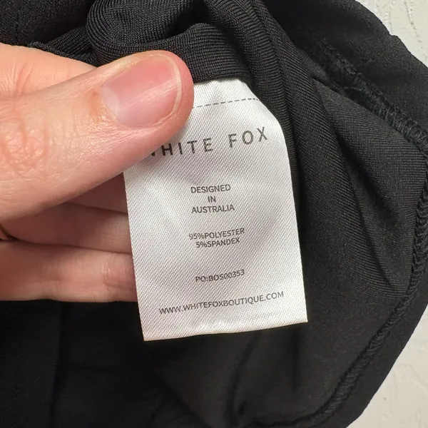 NWT White Fox Cut-Out Mini Dress Black Size Large - Image 4