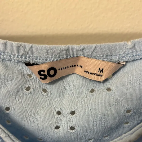 SO Baby Blue Crop Top - Image 2