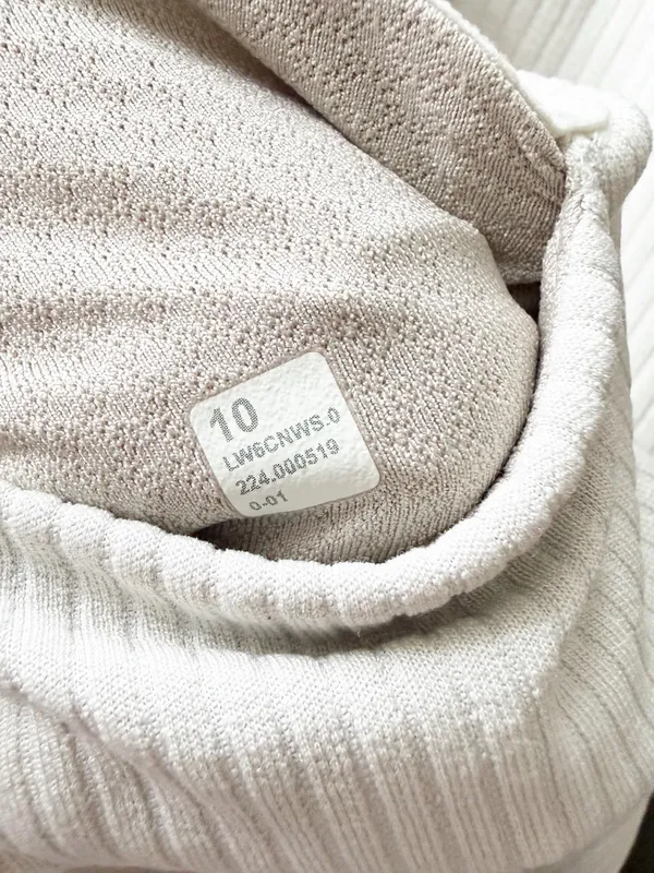 Lululemon Ribbed Softstreme Zip-Leg High-Rise Cropped Pants 25" in Bone Size 10 - Image 12