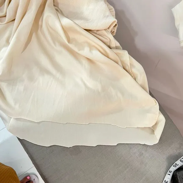 🔥🔥5 for $25🔥🔥 Lulus Sleeveless Tie Ribbon Shoulder Ruffled Cream Maxi Dress - Image 10