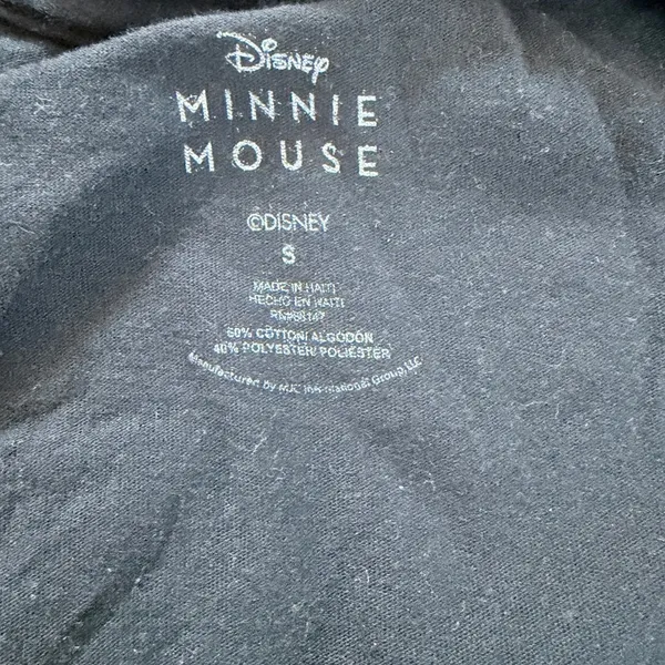 Disney Minnie Mouse fitted tee women small algodon cotton blend resort travel - Image 3
